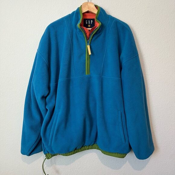 Gap Re-Issue x Sean Wotherspoon Half Zip Reversible Sweatshirt Men's Size Medium - Picture 2 of 9